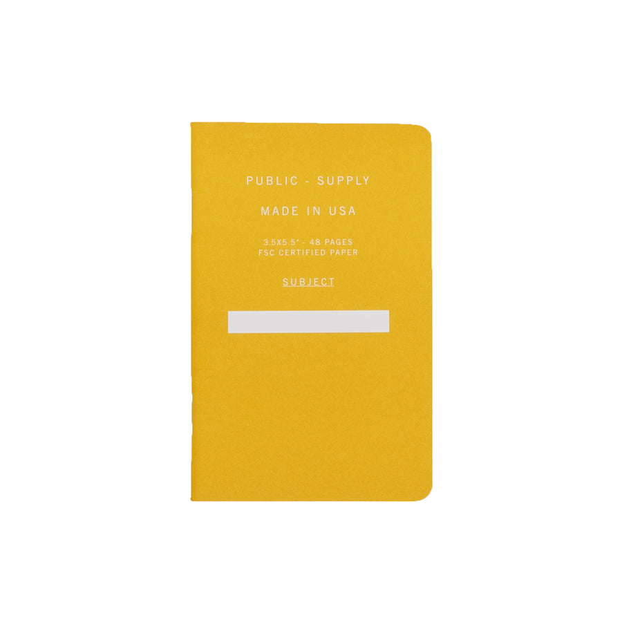 3.5X5.5" - Pocket Notebook - Soft Cover - Yellow