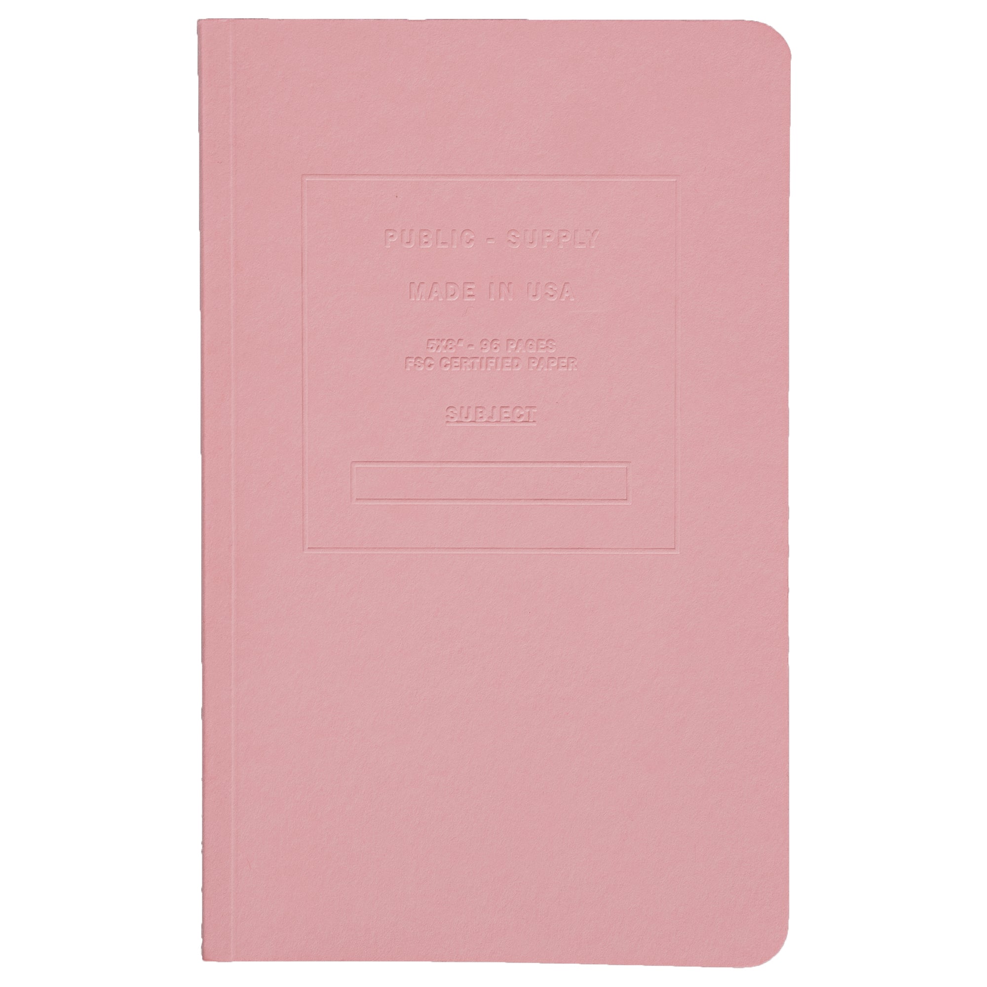 5x8" - Cover Notebook Embossed - – Public -