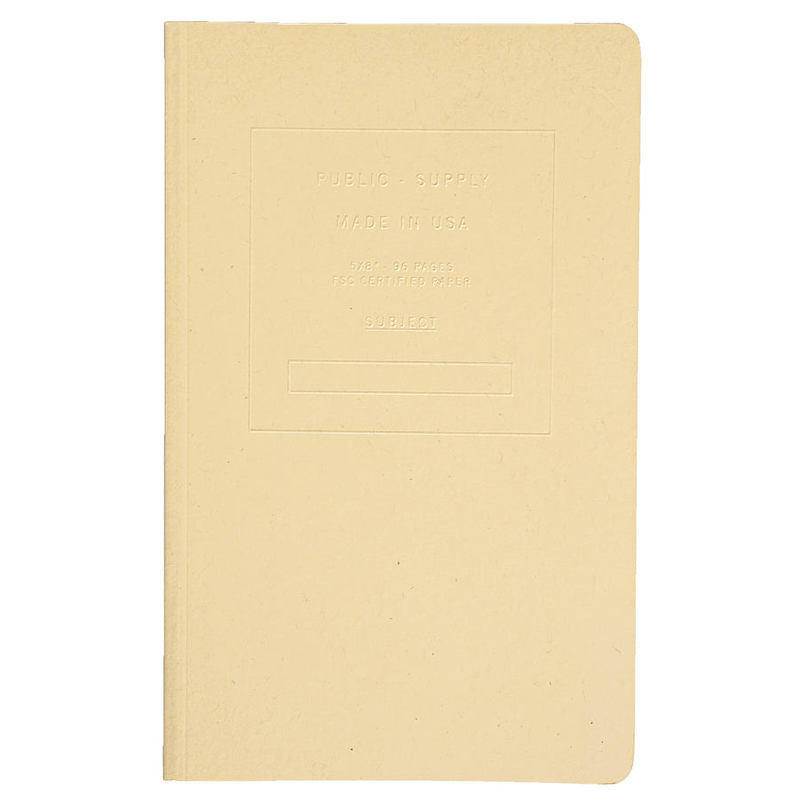 5x8" - Soft Cover Notebook - Embossed - Manila