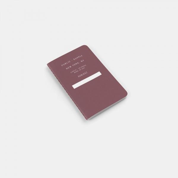 3.5X5.5" - Pocket Notebook - Soft Cover - Dark Red