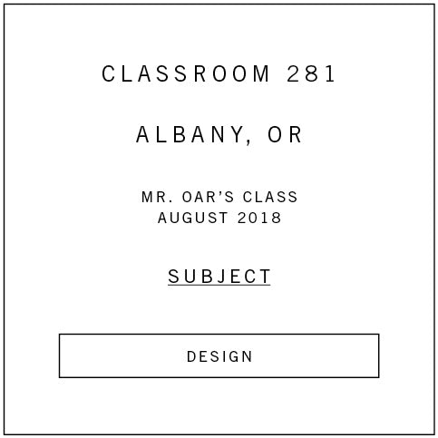 Classroom 281