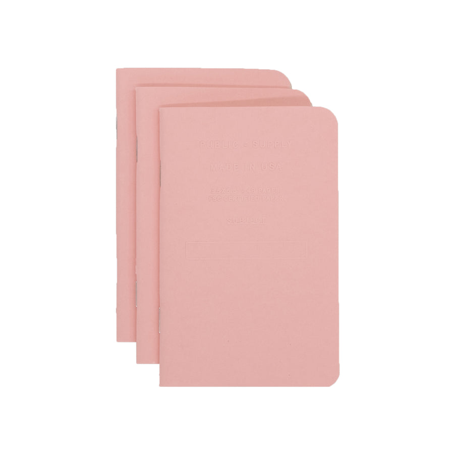 3.5x5.5" - Pocket Notebook - Embossed - Blush