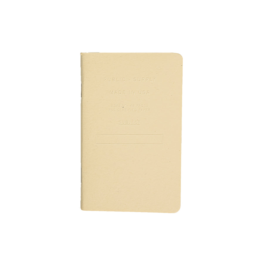 3.5x5.5" - Pocket Notebook - Embossed - Manila