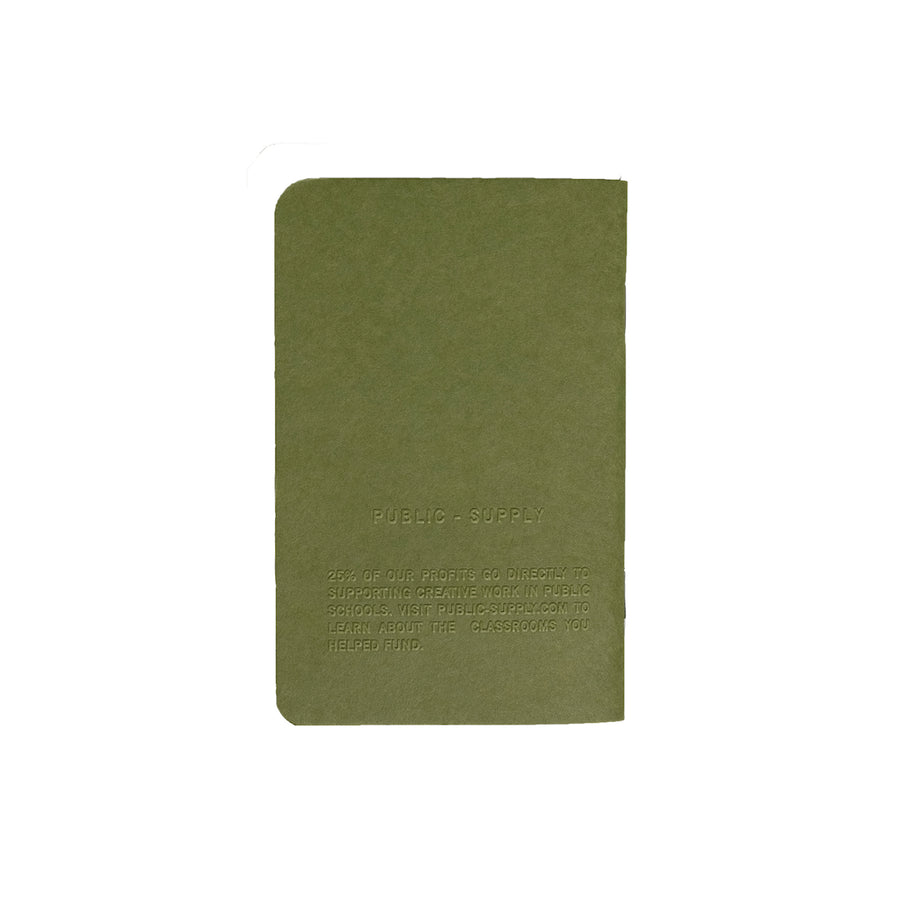 3.5x5.5" - Pocket Notebook - Embossed - Moss