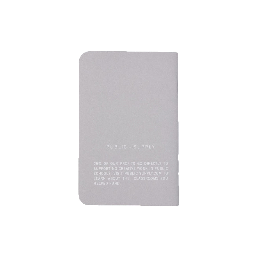 3.5x5.5" - Pocket Notebook - Soft Cover - Light Grey