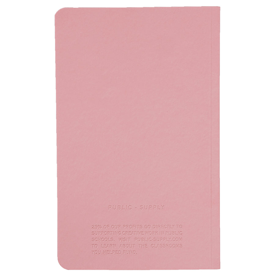 5x8" - Soft Cover Notebook - Embossed - Blush