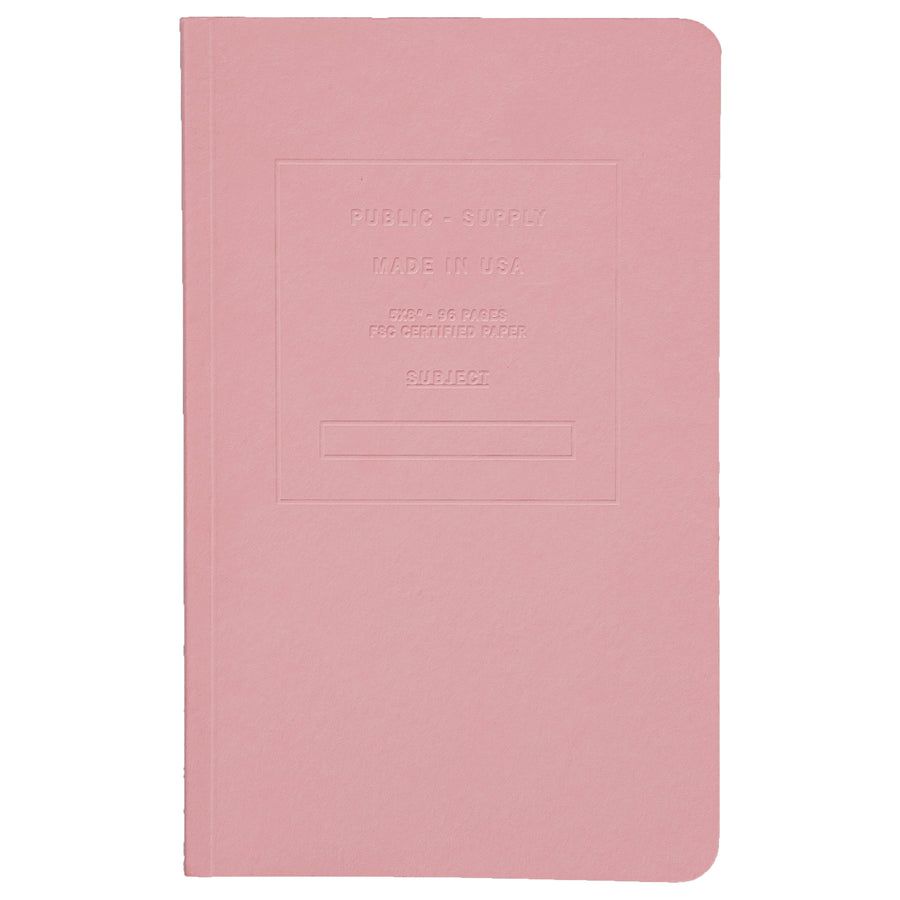 5x8" - Soft Cover Notebook - Embossed - Blush